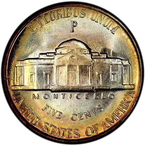 5 центов 1942, P, Томас Джефферсон [США]