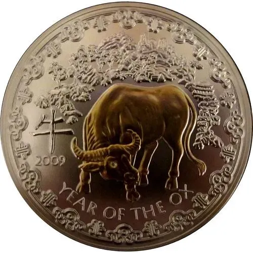 1000 франков 2009, год быка [Руанда]