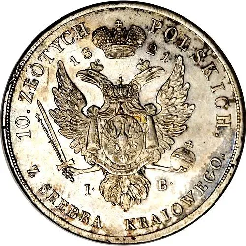 10 злотых 1821, IB