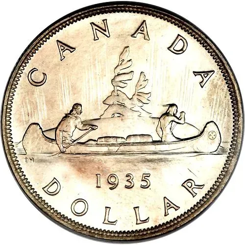 1 доллар 1935, Георг V [Канада]