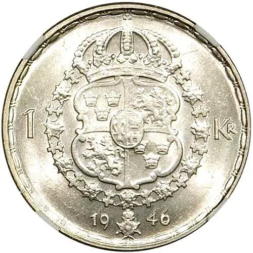1 крона 1946 [Швеция]