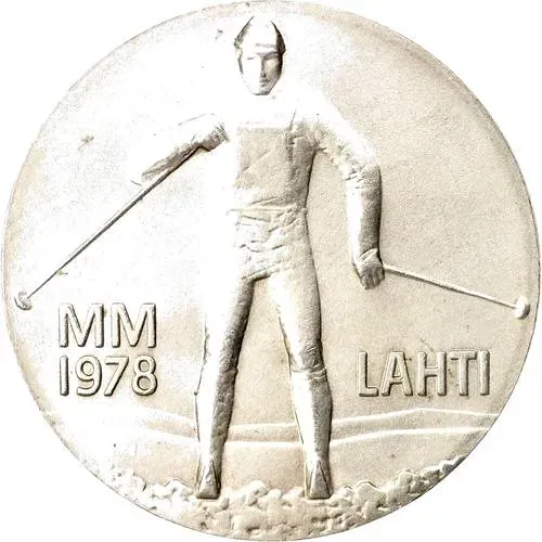25 марок 1978, KN, ЧМ по лыжным видам в Лахти [Финляндия]