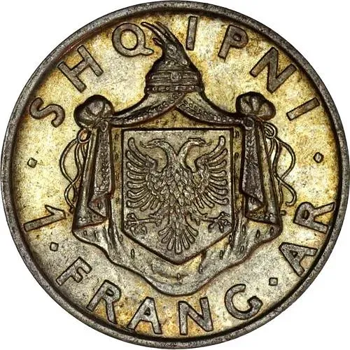 1 франк 1937 [Албания]