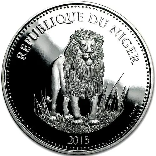 1000 франков 2015, лев [Нигер] Proof