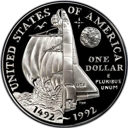 1 доллар 1992, P, Колумб [США]