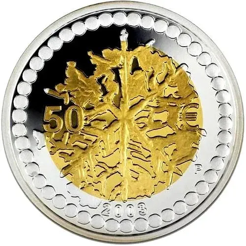 50 евро 2003, нумизматика [Финляндия] Proof