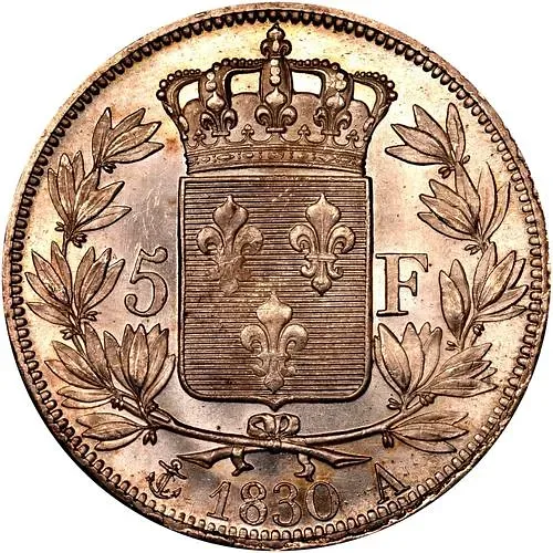 5 франков 1830, Карл X [Франция]