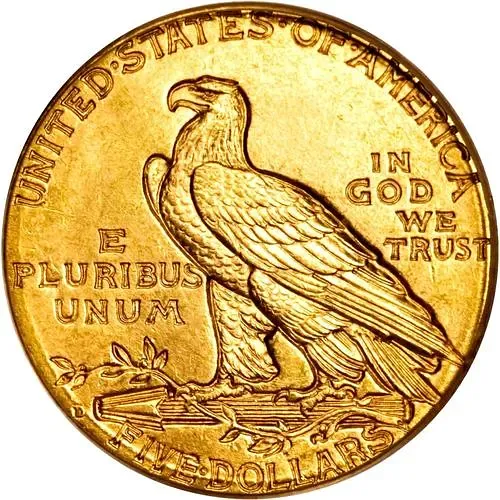 5 Dollars 1909, D, Indian Head [USA]