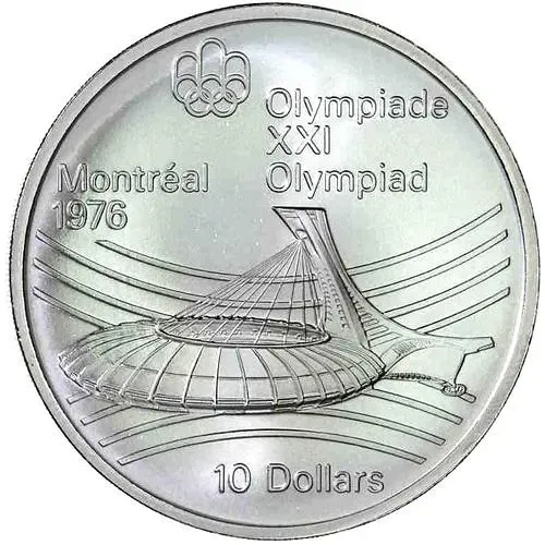 10 долларов 1976, олимпийский стадион [Канада]