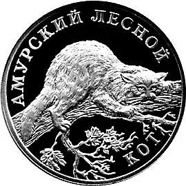 1 рубль 2004, СПМД, кот Proof