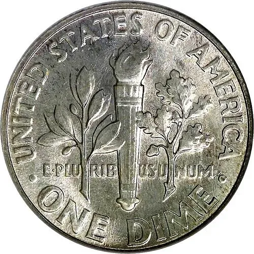 10 центов 1956, без обозначения монетного двора [США]