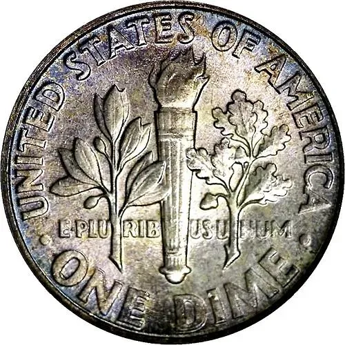 10 центов 1954, без обозначения монетного двора [США]