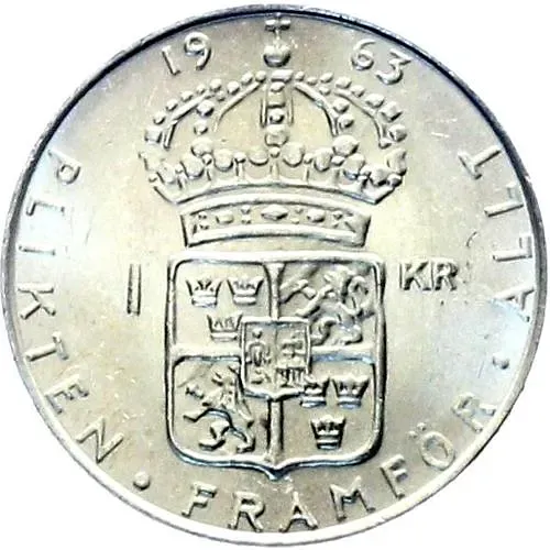 1 крона 1963, U [Швеция]