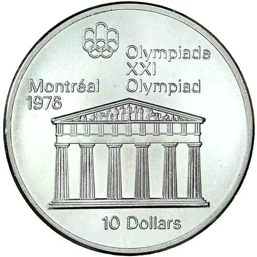 10 долларов 1974, храм Зевса [Канада]