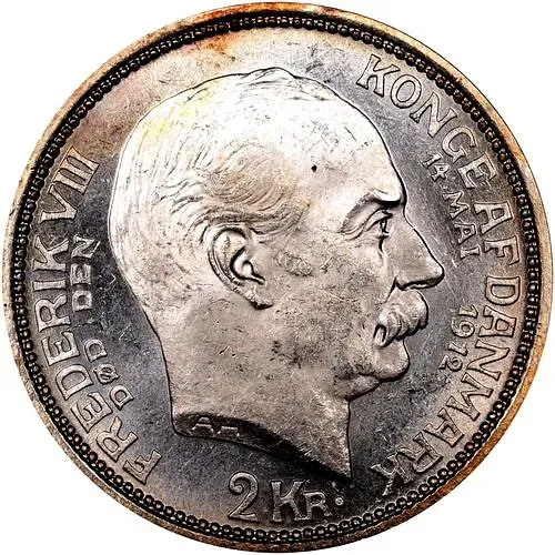 2 кроны 1912, Фредерик VIII - Кристиан X [Дания]
