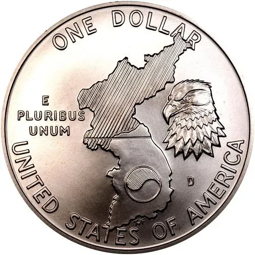 1 доллар 1991, D, корейская война [США]