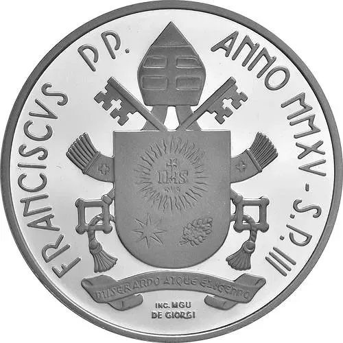 10 евро 2015, Св. Иоанн Павел II [Ватикан] Proof