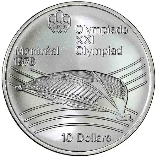 10 долларов 1976, олимпийский велодром [Канада]
