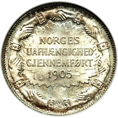 2 кроны 1907, Независимость Норвегии [Норвегия]