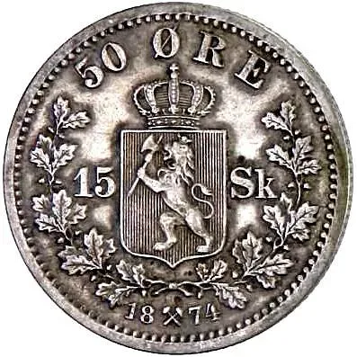50 эре 1874 [Норвегия]