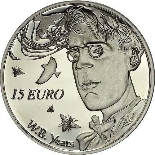 15 евро 2015, Уильям Батлер Йейтс [Ирландия] Proof