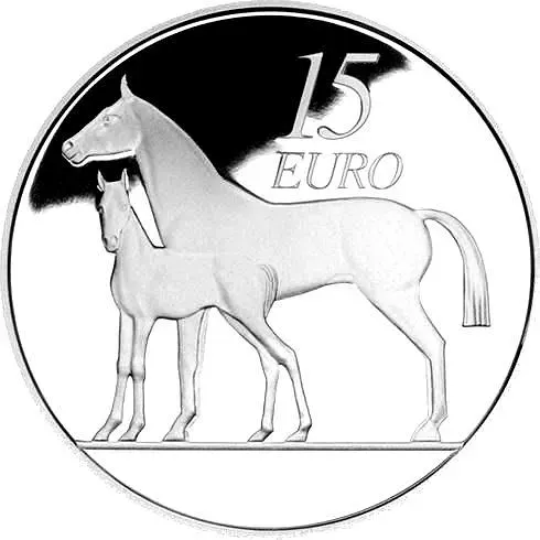 15 евро 2010, лошадь [Ирландия] Proof