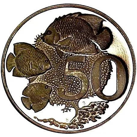 50 центов 1976 [Каймановы острова] Proof