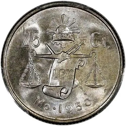 25 сентаво 1950 [Мексика]