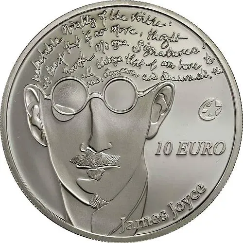 10 евро 2013, Джеймс Джойс [Ирландия] Proof