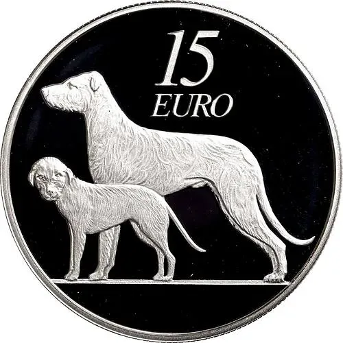 15 евро 2012, ирландский волкодав [Ирландия] Proof