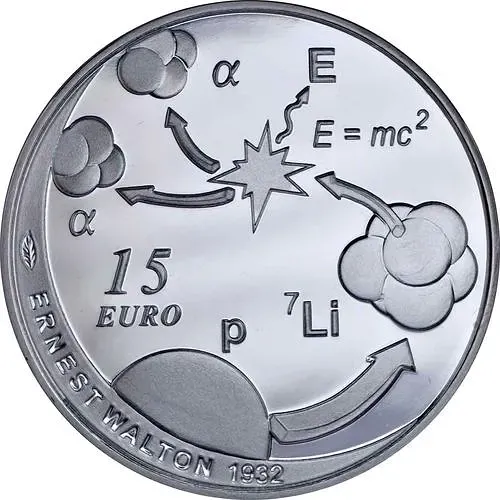 15 евро 2015, Эрнест Уолтон [Ирландия] Proof