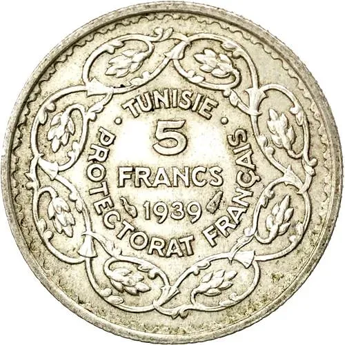 5 Francs 1939 [Tunisia]