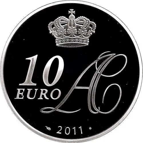 10 евро 2011, свадьба Альбера II и Уиттсток [Монако] Proof
