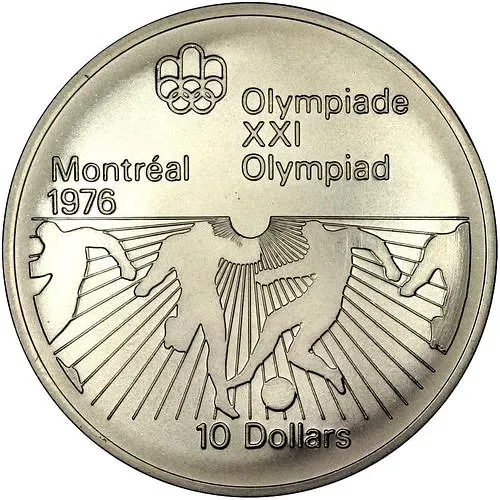 10 долларов 1976, футбол [Канада]