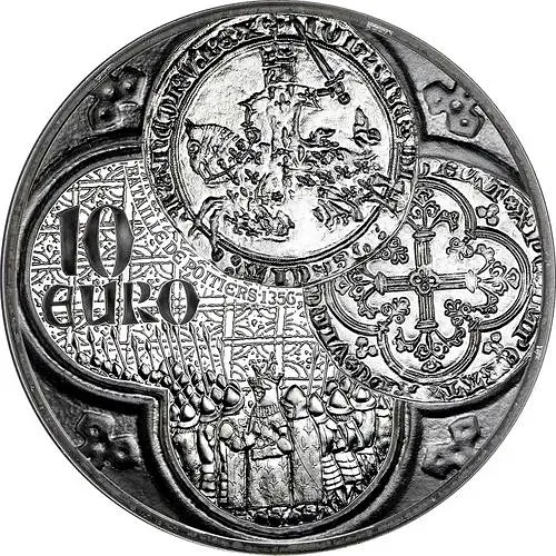 10 евро 2015, сеятельница, Франк Шеваль (франк на лошади - первый франк), Серебро [Франция]