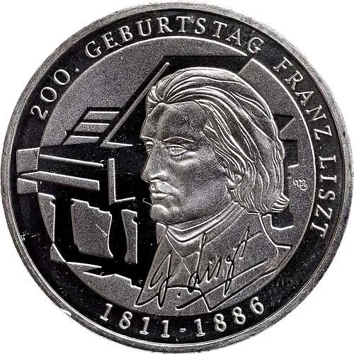 10 евро 2011, G, Франц Лист [Германия]