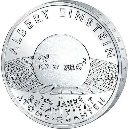 10 евро 2005, J, Эйнштейн [Германия]