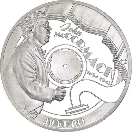 10 евро 2014, Джон Маккормак [Ирландия] Proof