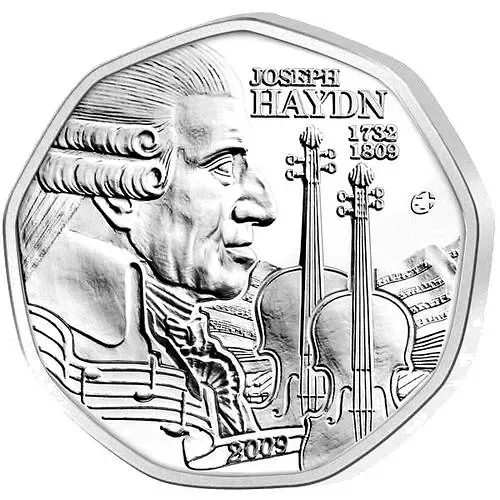 5 евро 2009, Йозеф Гайдн [Австрия]