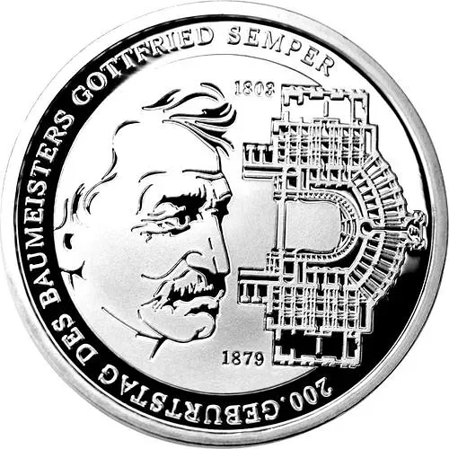 10 евро 2003, G, Готфрид Земпер [Германия]