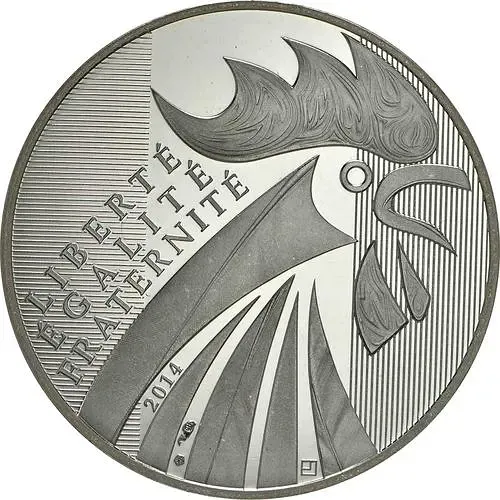 10 евро 2014, галльский петух [Франция]