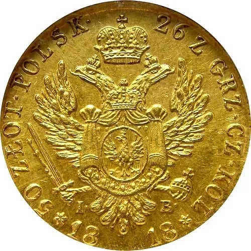 50 злотых 1818, IB