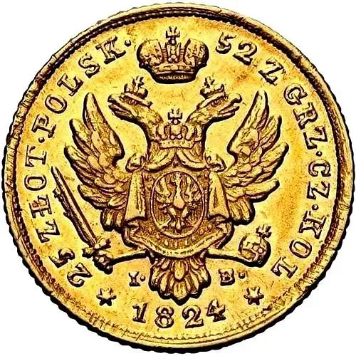 25 злотых 1824, IB