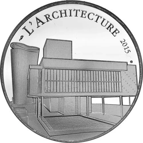 10 евро 2015, Ле Корбюзье [Франция] Proof