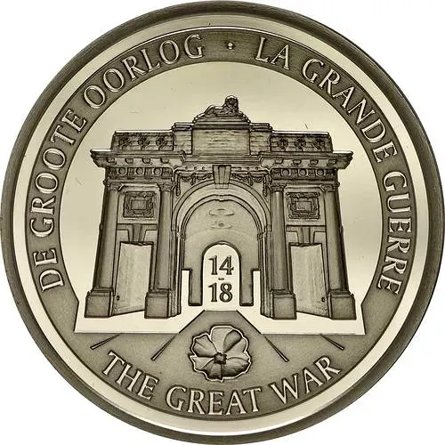 10 евро 2014, Первая Мировая Война [Бельгия] Proof