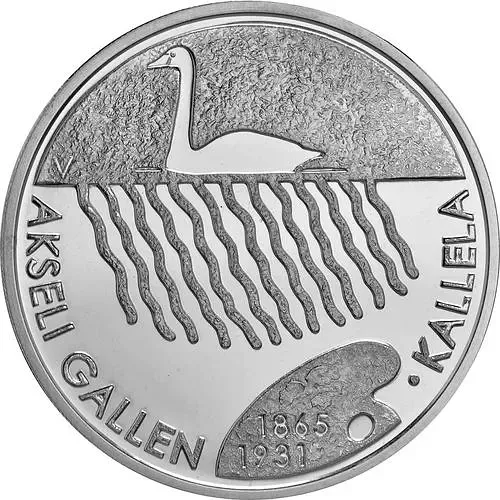 10 евро 2015, Аксели Галлен-Каллела [Финляндия] Proof