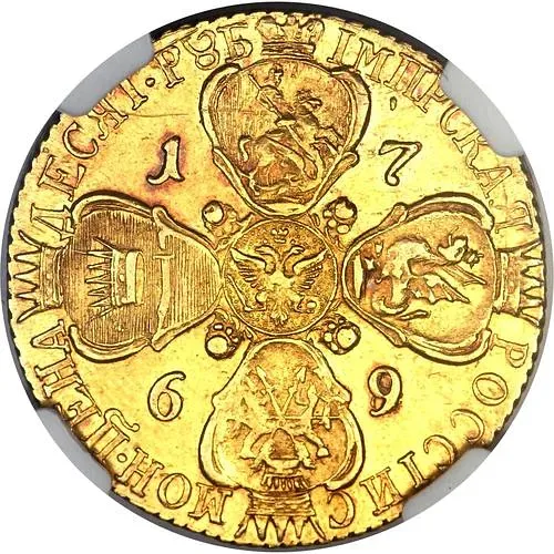 10 рублей 1769, СПБ-TI
