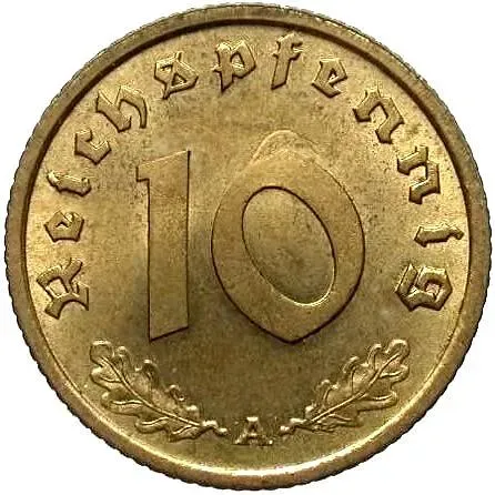 10 рейхспфеннигов 1939 [Германия / Третий рейх]