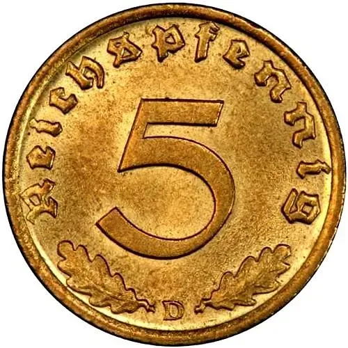 5 рейхспфеннигов 1939 [Германия / Третий рейх]