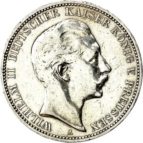3 марки 1909, A, Пруссия [Германия / Германская Империя]